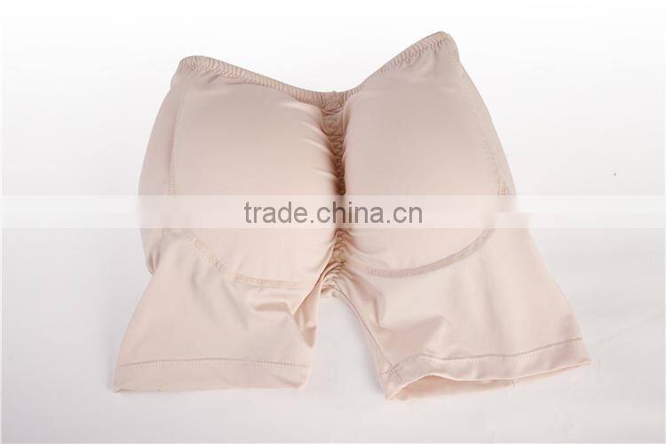 New style wholesale Hip Shaper Buttock lifting underwear silicone buttocks padded panties with cotton pad beige black