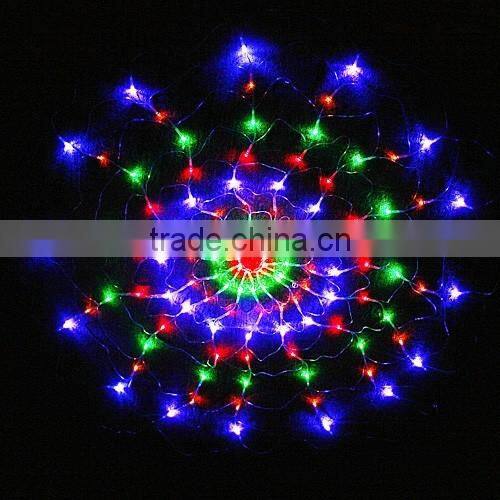 US/EU Plug 110V/220V Colorful RGB LED Light with 120 Leds Holiday Lighting LED Spider Net Light Party Wedding Christmas Lights