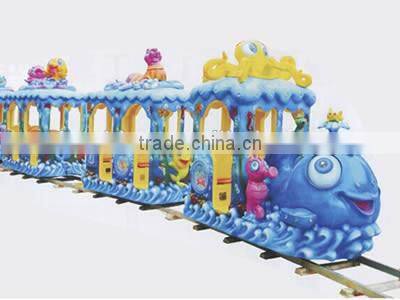 Hot selling indoor /outdoor ocean theme shark train ride for kids mall