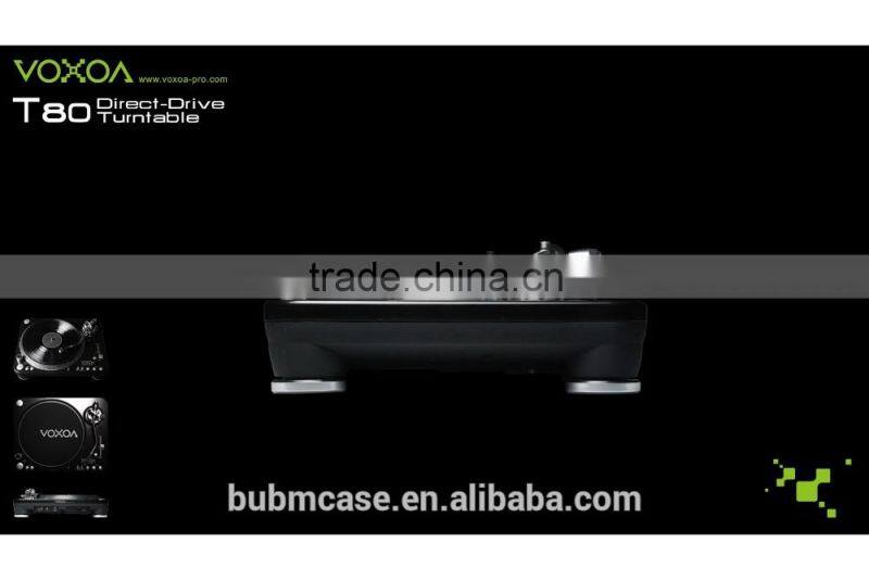 VOXOA DJ Turntable T80 dj equipment high torque vinyl turntable