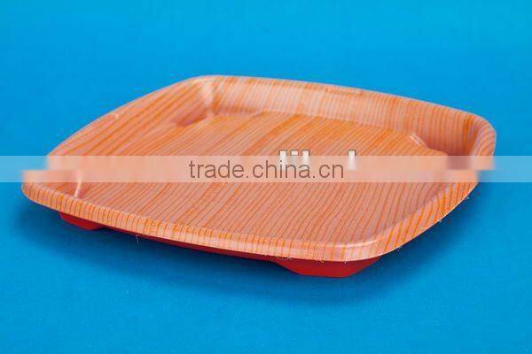 SM1-3123Red Printing Disposable Plastic Tray Blister