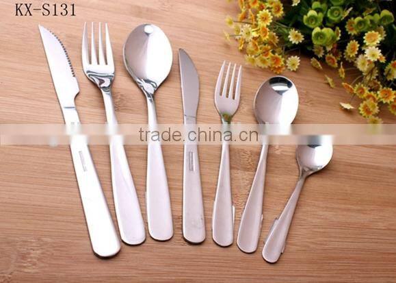 Portable Stainless Steel Cutlery Set - Table Knife Fork Teaspoon