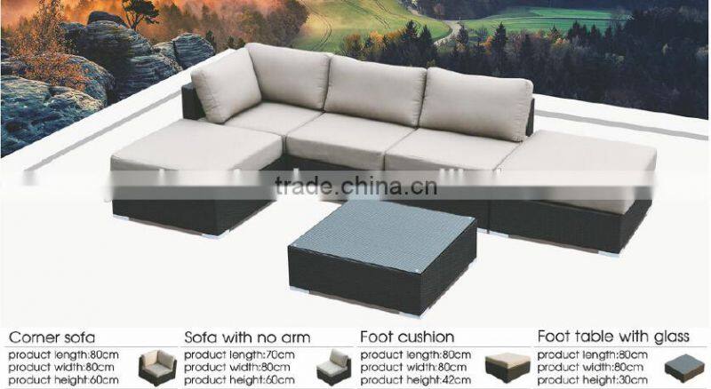 Outdoor building material rattan/wicker sun room green house winter garden house