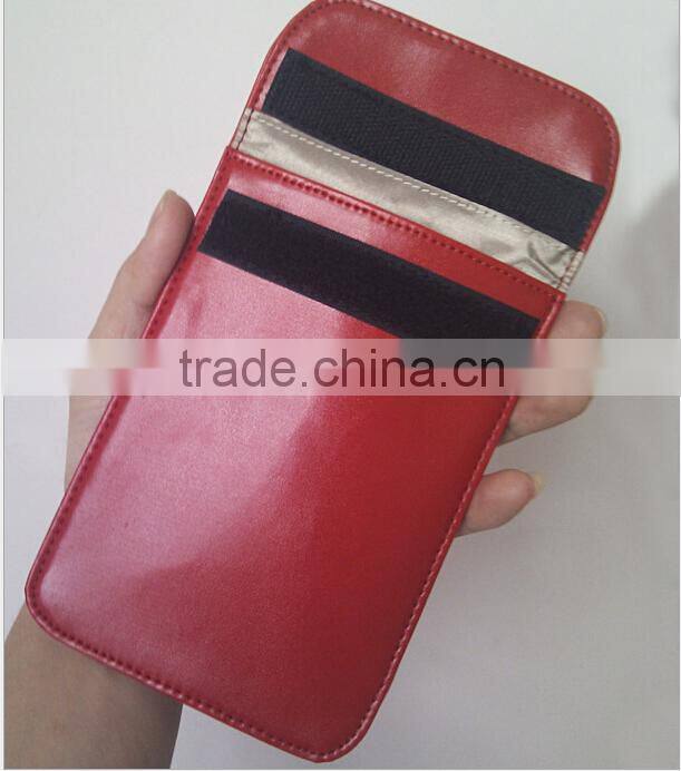 Custom leather RFID Shielding Cell Phone case