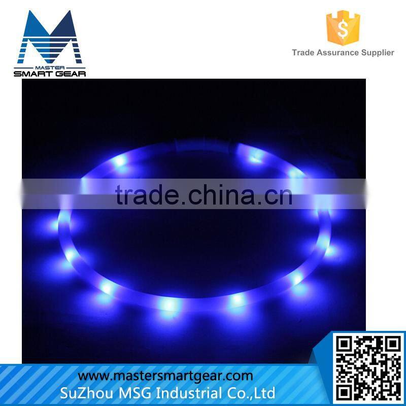 Flashing LED Lighted Dog Lead Pet Collar PT34