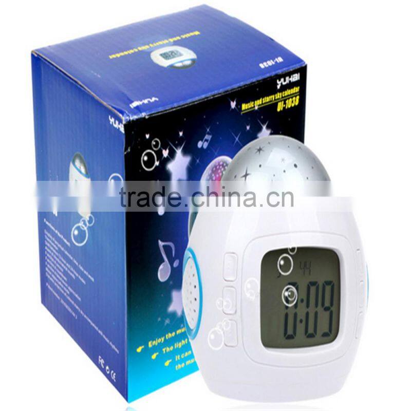 Soothing Night Sky Star Projector. Music Player With Nature Sounds Auto Shut Off And Volume Control. Mood Starry Light Lamp