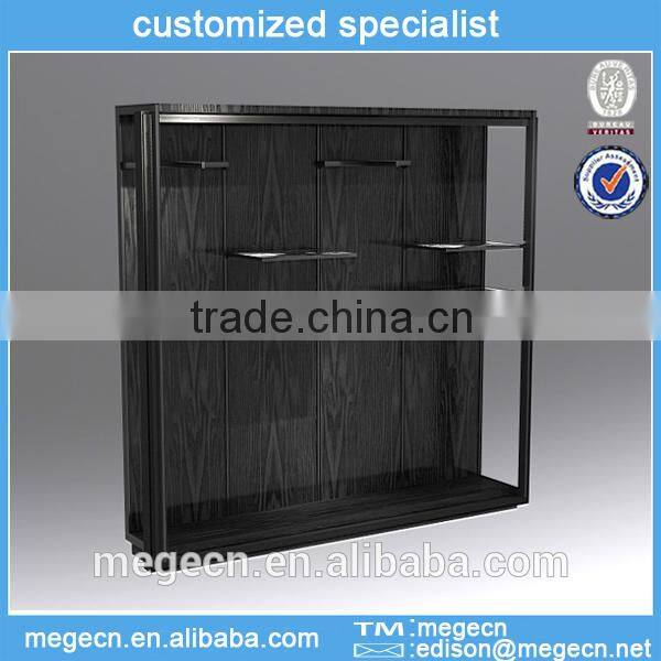 modern wall wooden counter retail display shelf