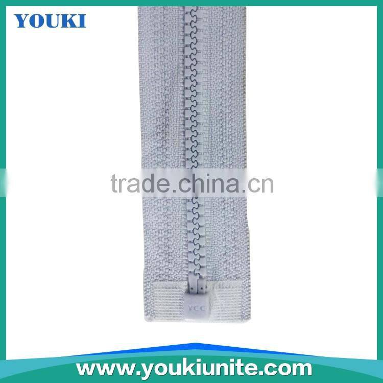3# Woven Tape Plastic Zipper Open-end With Auto Lock Fancy Slider YKP-2001