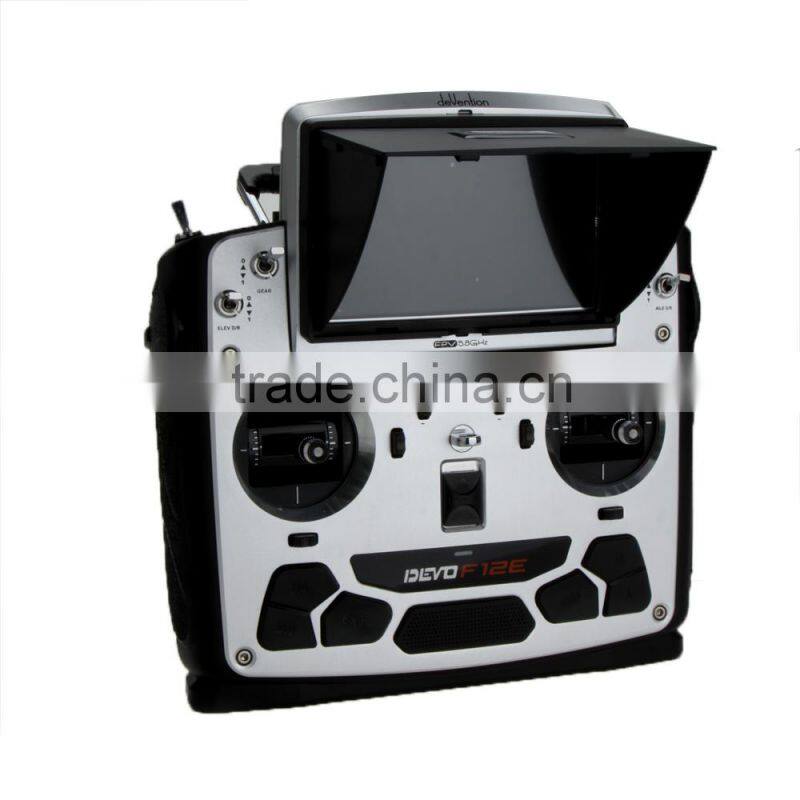 Walkera DEVO F12E Perfect FPV 12CH RC Transimitter with 5in LCD Screen Mode 2 Support 2.4GHz/5.8G 32CH Telemetry