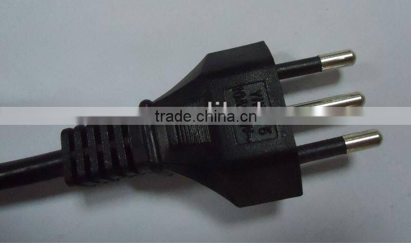 Inmetro approval 3pin plug brazil ac power plug YHB-3