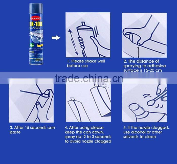 Multipurpose Spray Silicone Glue Nylon Fabric Adhesive For Double Glass