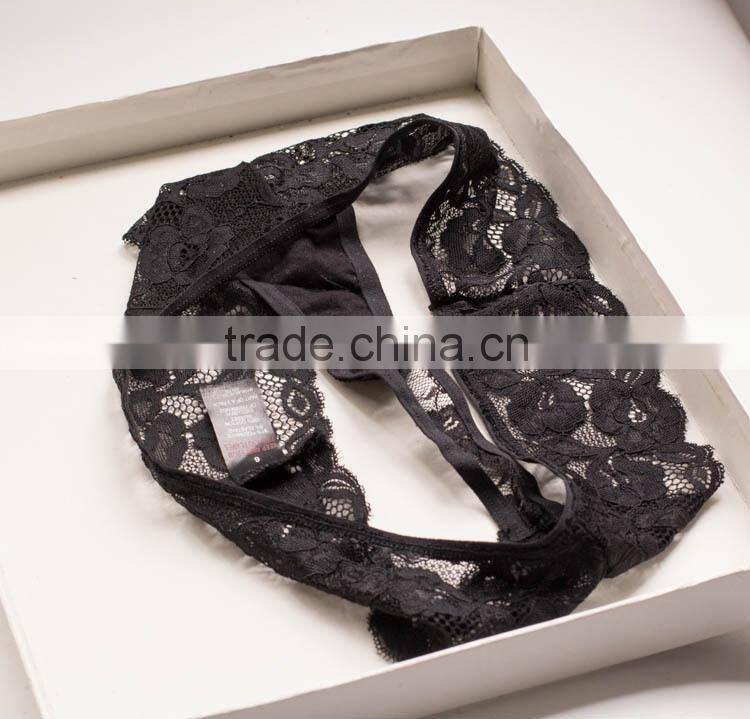 Full lace erotic sexy wet thongs girls see through G-string