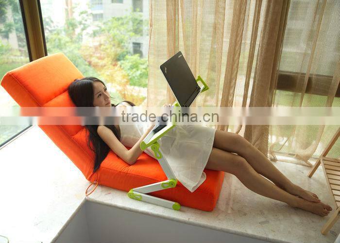 Portable laptop table desk easy to adjust folding computer desk design