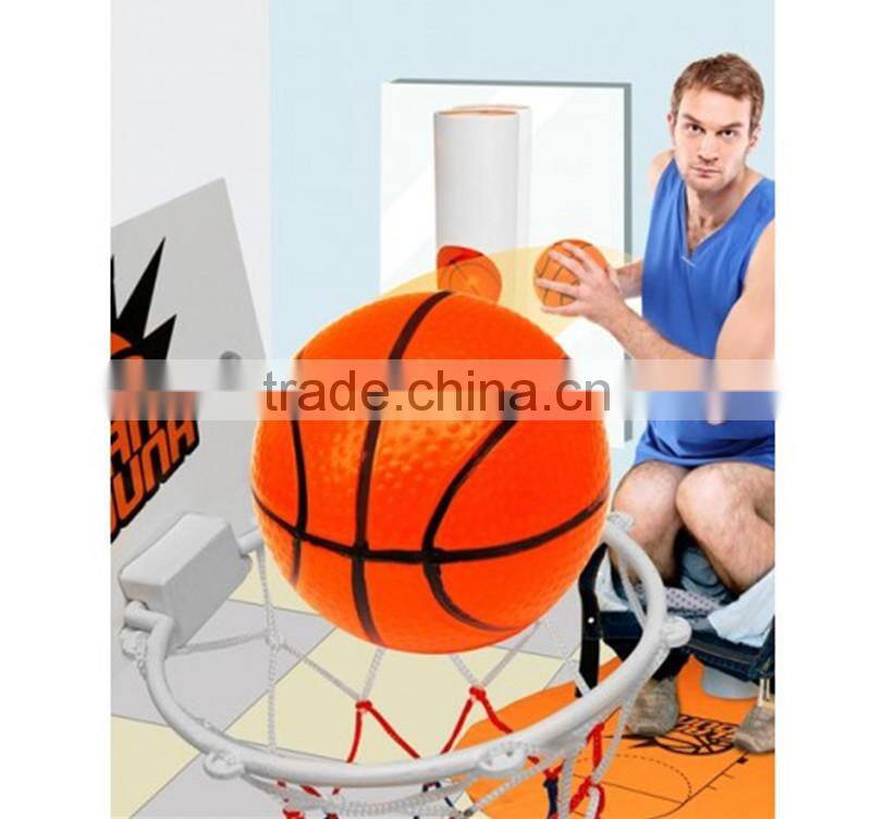 Toilet Basketball Set, Mini Toilet Basketball Game Set, Slam Dunk Toilet Basketball