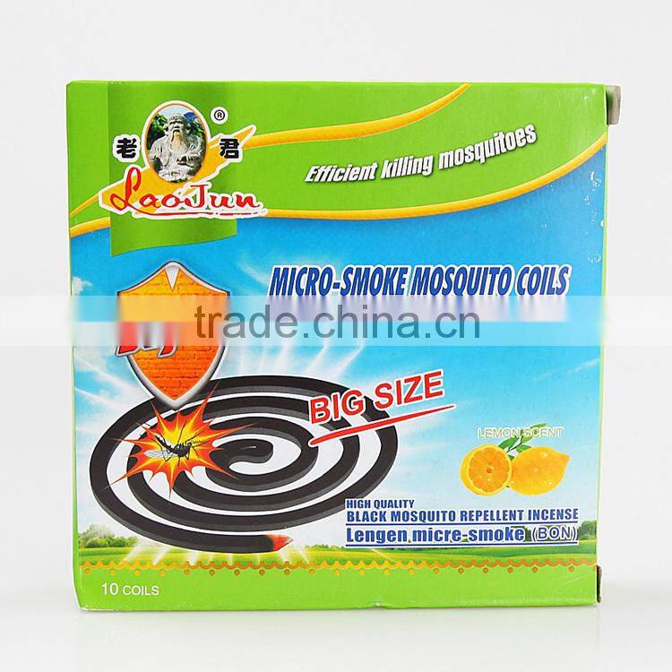 LAOJUN high quality raw material meperfluthrin black plant fiber mosquito coil