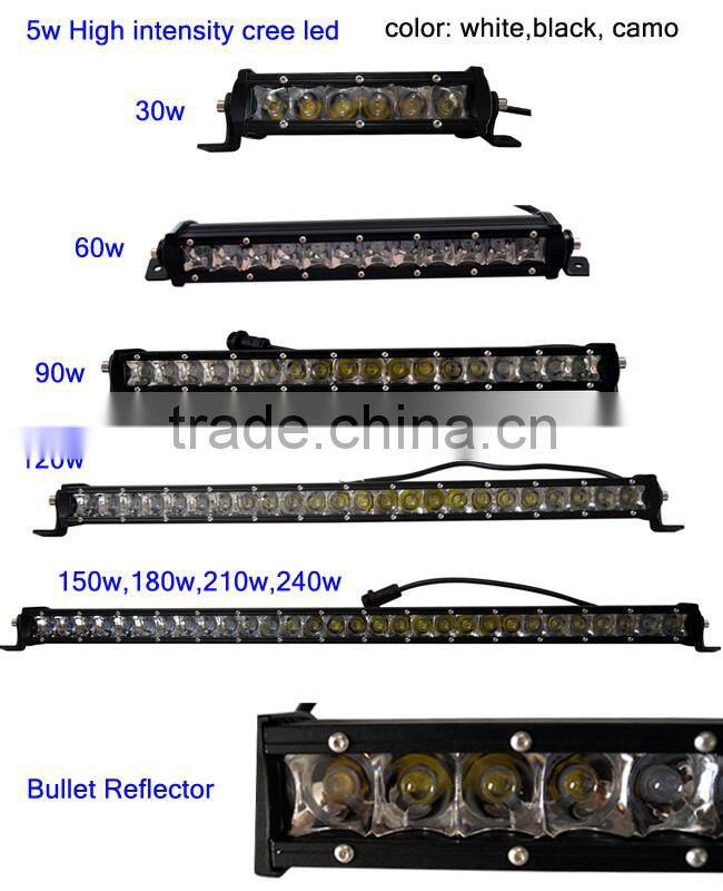 180w 37inch single row 5w cree led light bar