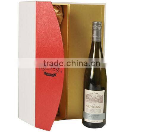 Luxury high quality red wine paper box,foldable magnetic wine box packaging with lint and foam (High Quality,Fast Printing)