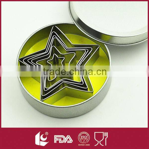 Star shaped cookie molds, 6pcs