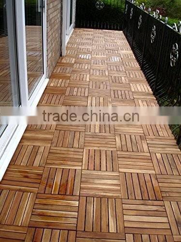 Garden deck tiles made of Acacia wood in Vietnam