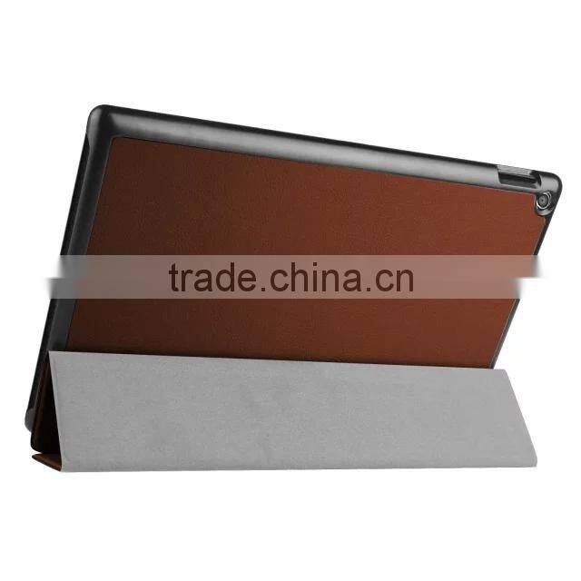 Quality Karst Texture Leather for NEW KINDLE FIRE 2015 10' Leather Case foldable smart case Business Protective case PC+ PU