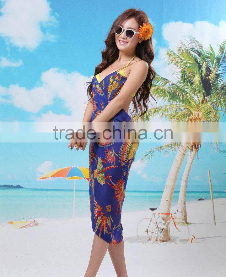 New Sexy Open Back One Piece Wrap Beach Dress Swim Wear Bikini Cover Up Summer Dress Online