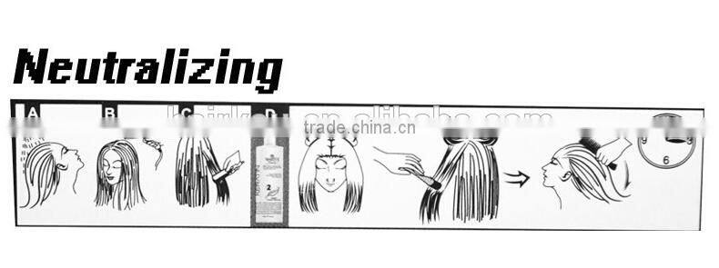 Permanent hair straightening cream with bio keratin / straightening essence
