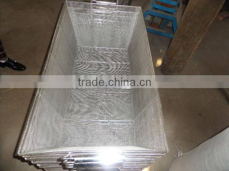 Fry basket /cleaning Metal Baskets/drying wire basket /rack /medical instrument cleaning baskets