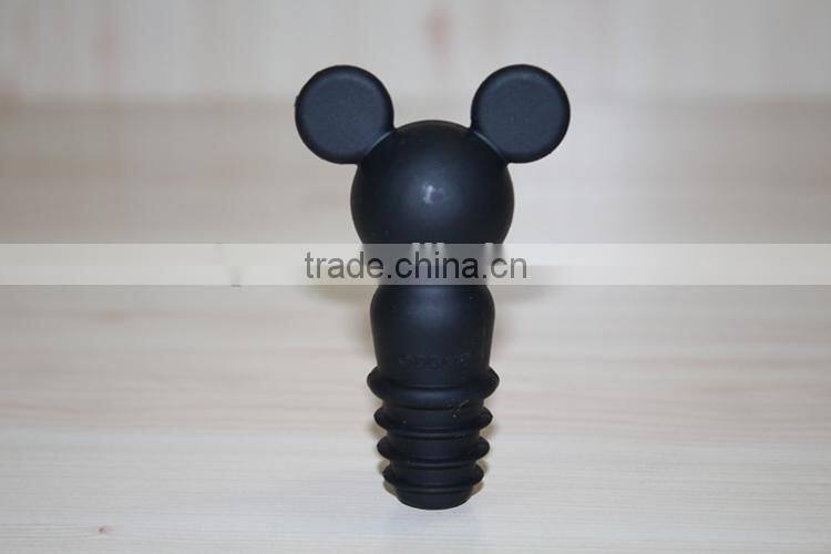 Silicone custom cork wine bottle stoppers
