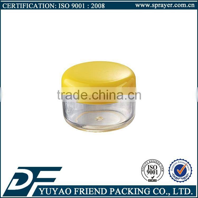 Cosmetic 3Ml Eye Cream Plastic Small Jar, 3g hot sale plastic small cream jar
