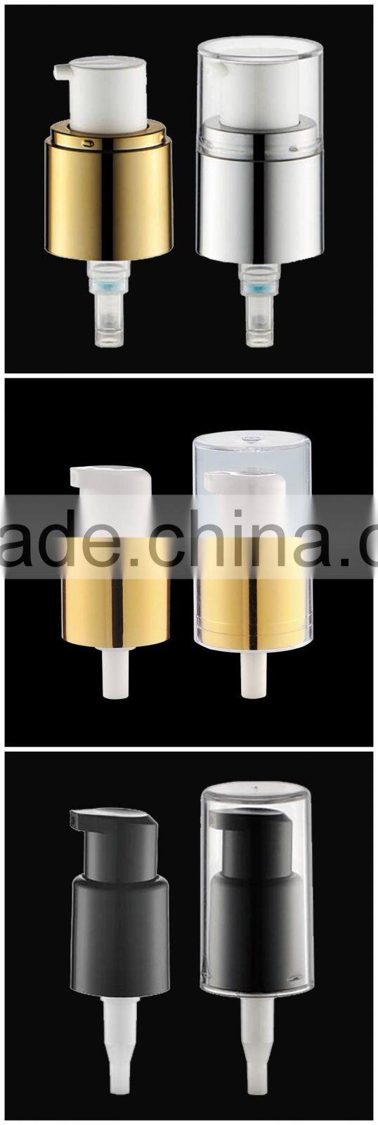 Plastic no leakage cosmetic treatment pump.any color and 18mm 20mm 24mm 28mm. 4 different size