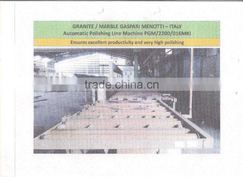 MOVING GRANITE/MARBLE BLOCK AND SLAB MACHINE FROM ITALY