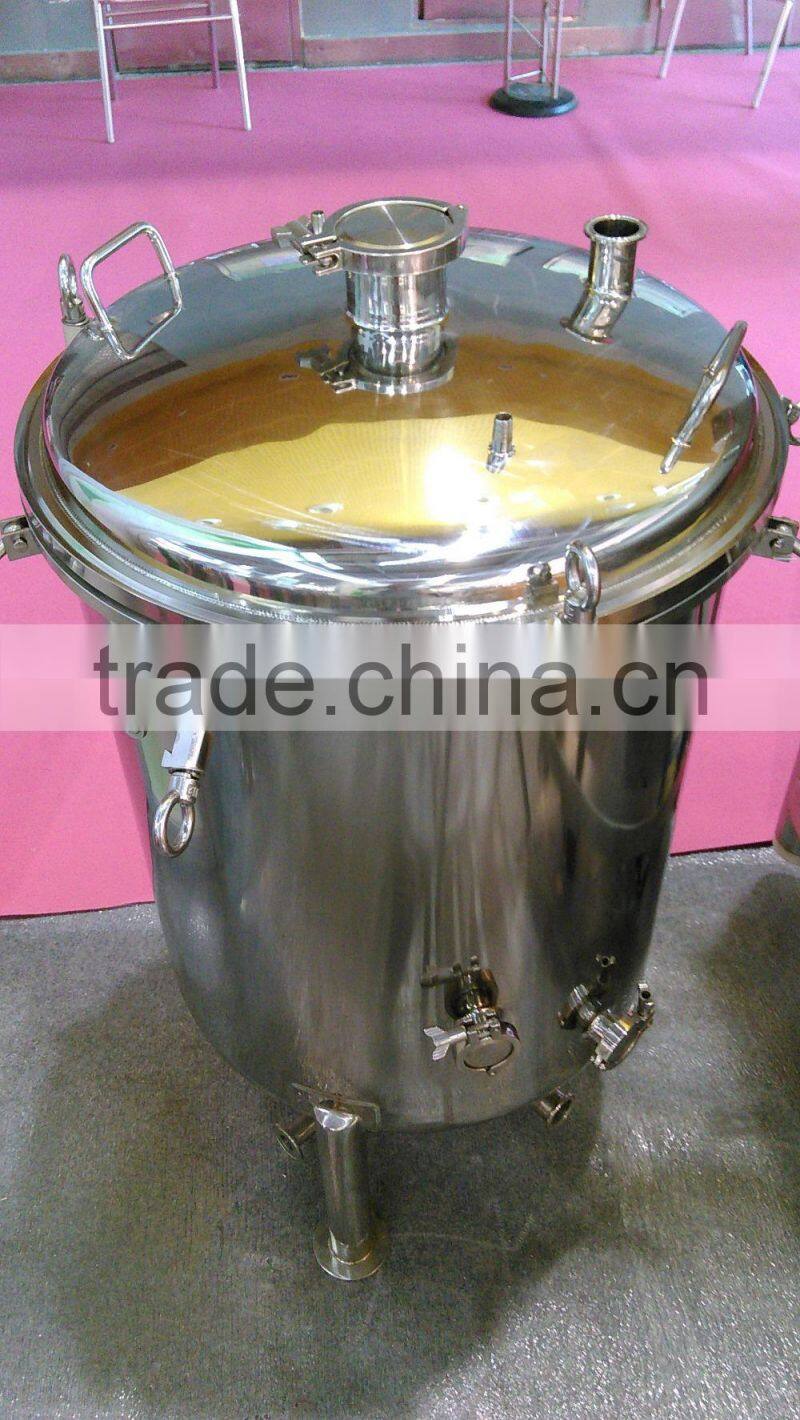 stainless steel pressure storage brite tank