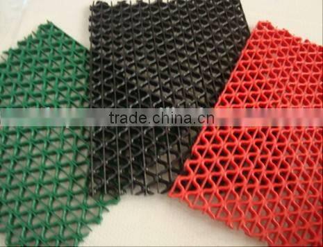2016 New rolled plastic pvc vinyl zig zag mat flooring