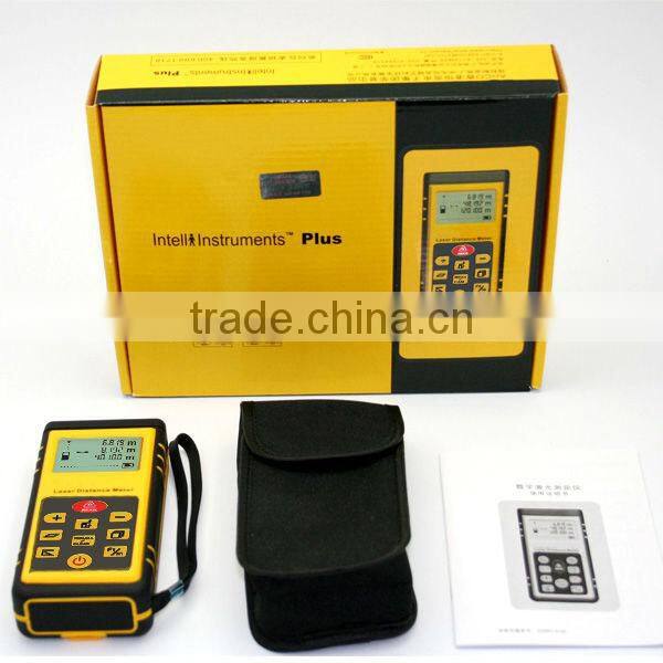 Digital Laser Range Finder Distance Meter/ 40M w/ +/-3mm accuracy length, area, volume, width, clearance, pythagorean theorem