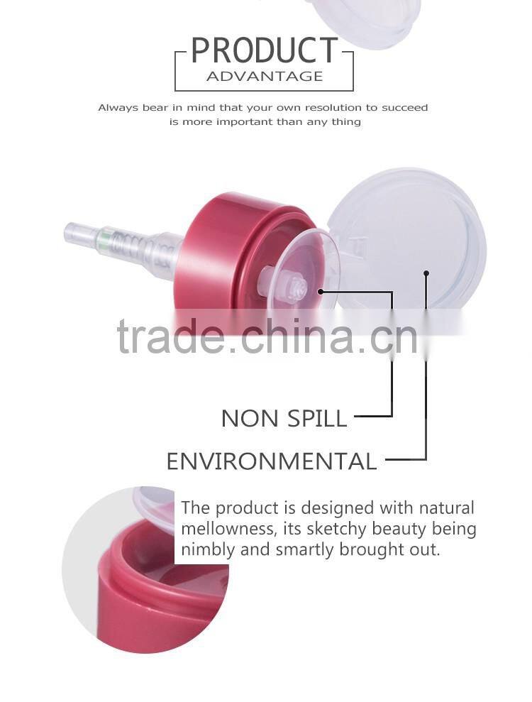 Alcohol bottle dispenser nail polish pump