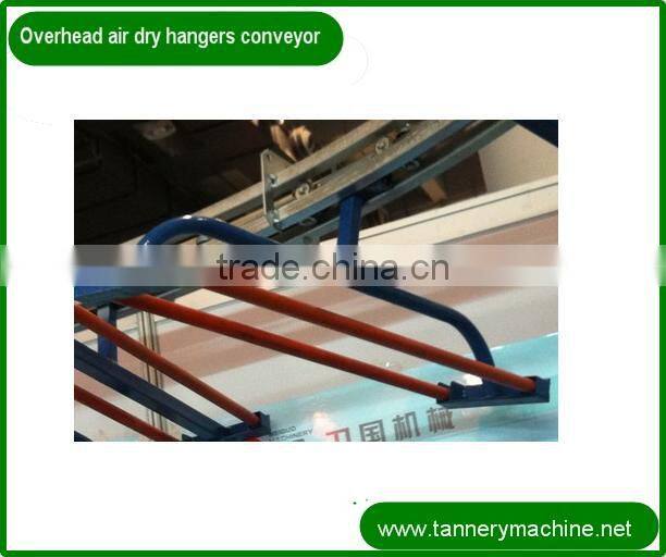 leather drying machine 3' to 9' over head hooking hangers