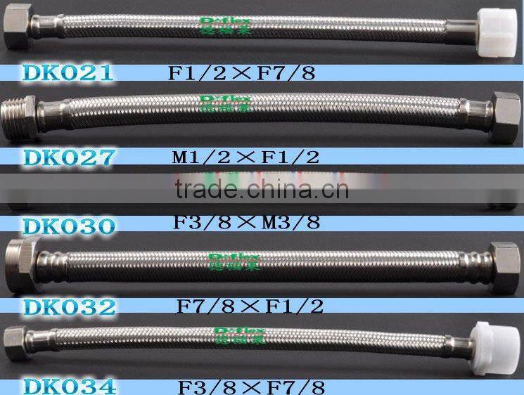 Doflex 2015 new fashion Stainless Steel 304 Flexible Braided Hose 1/2 inch x M10x1