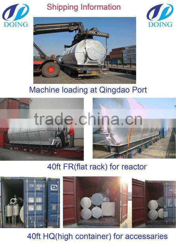 High efficiency waste tyre pyrolysis plant exported to Bangladesh