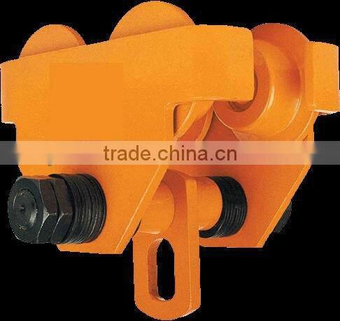 10T GCT manual plain trolley monorail trolley