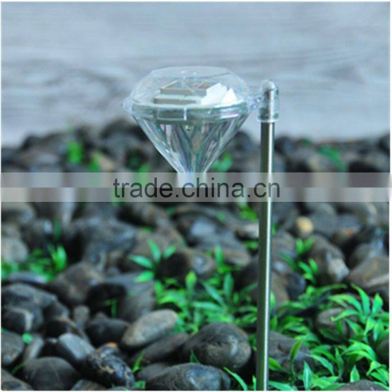 Plastic Diamond Shape Garden LED Solar Light