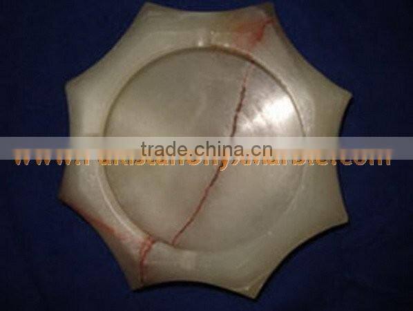 PAKISTAN FACTORY MADE ONYX CIGARETTE ASHTRAY HANDICRAFTS