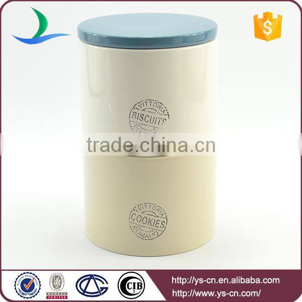 Wholesale ceramic modern decal 2sets canister carry earily with OEM canister