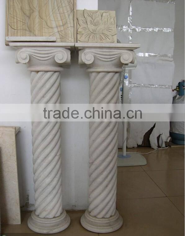 Antique granite , marble stone roman column