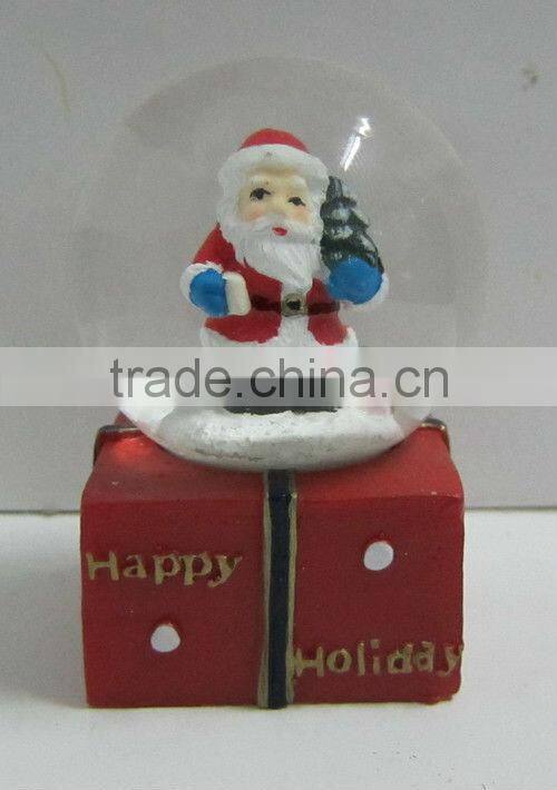 Christmas santa custom mini snow globe