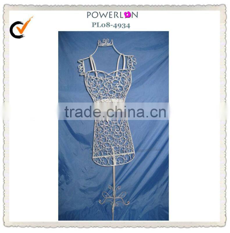 Powerlon antique white coat rack stand