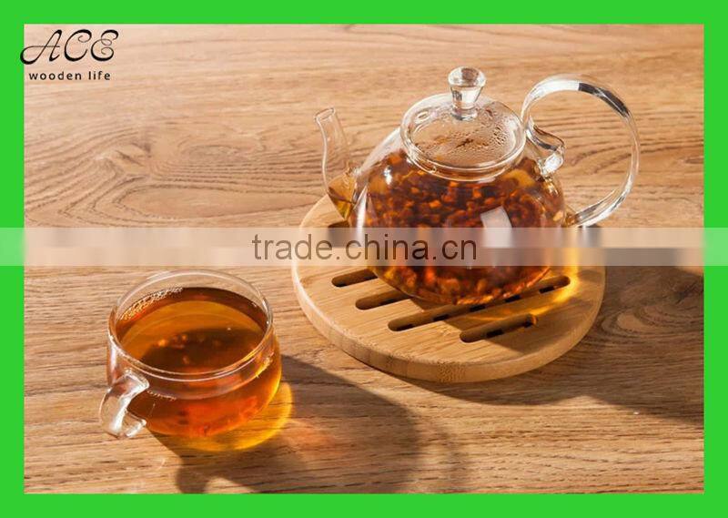 Bamboo trivet Bamboo hot pad Bamboo heat pad