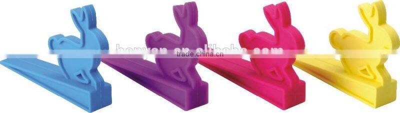 Rabbit Animal Shape Rubber Door Stopper,Funny Decorative Door Wedge