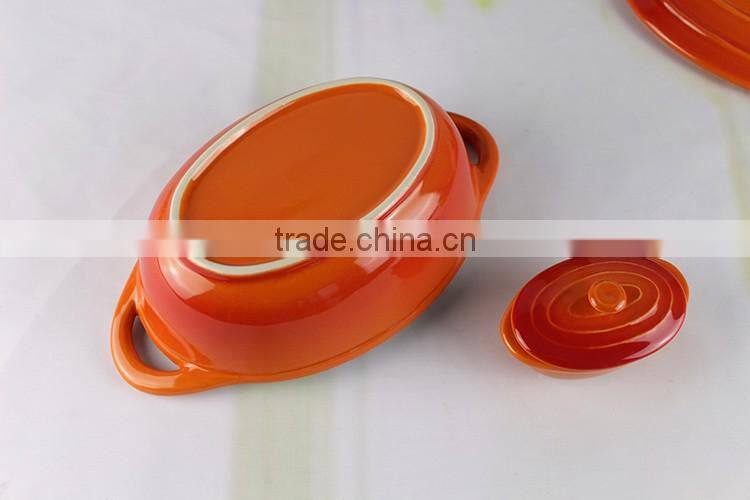 China factory supplier custom design cookware ceramic casserole set