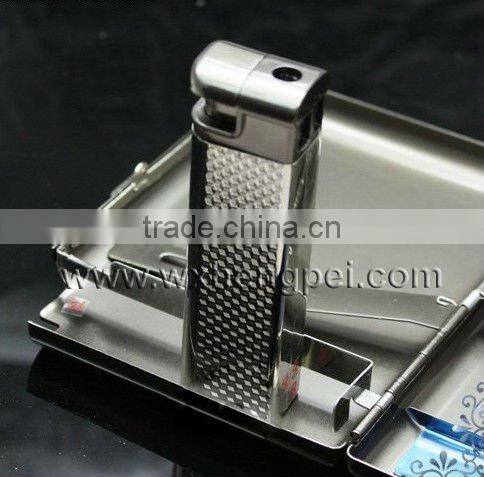 Cigarette Cases smoking box with lighter tobacco box lighter fashion metal cigarette case