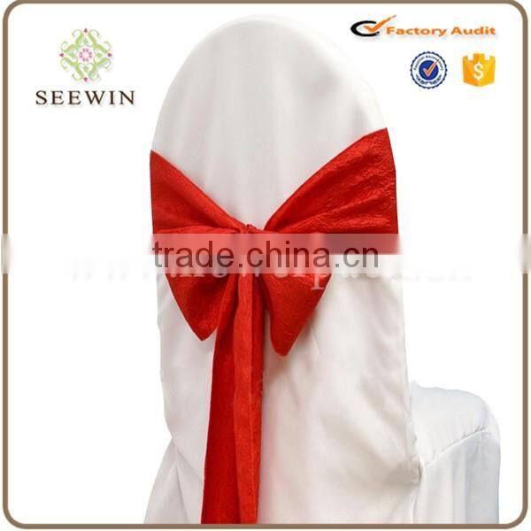 Hot sale ruffle fancy sashes chair cover wedding